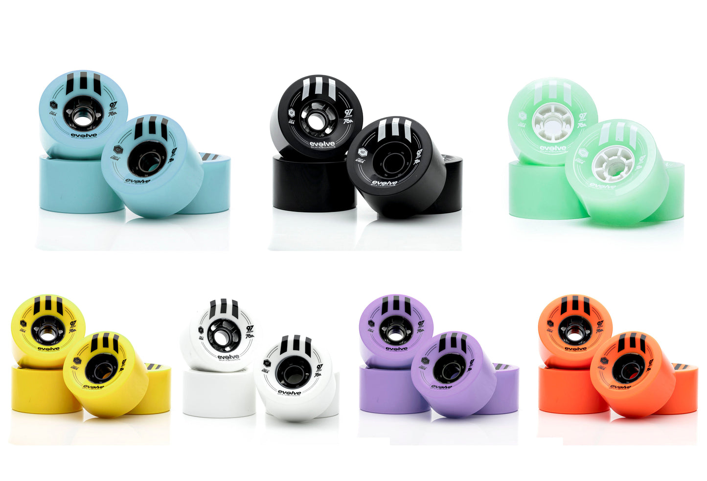 Kit de ruedas de calle - Evolve Skateboards - Evolve Skateboards EspañaKitEvolve Skateboards EspañaEvolve Skateboards EspañaKit de ruedas de calle - Evolve SkateboardsMotor 1500WRuedas Caguama Moradas 85mm 83a