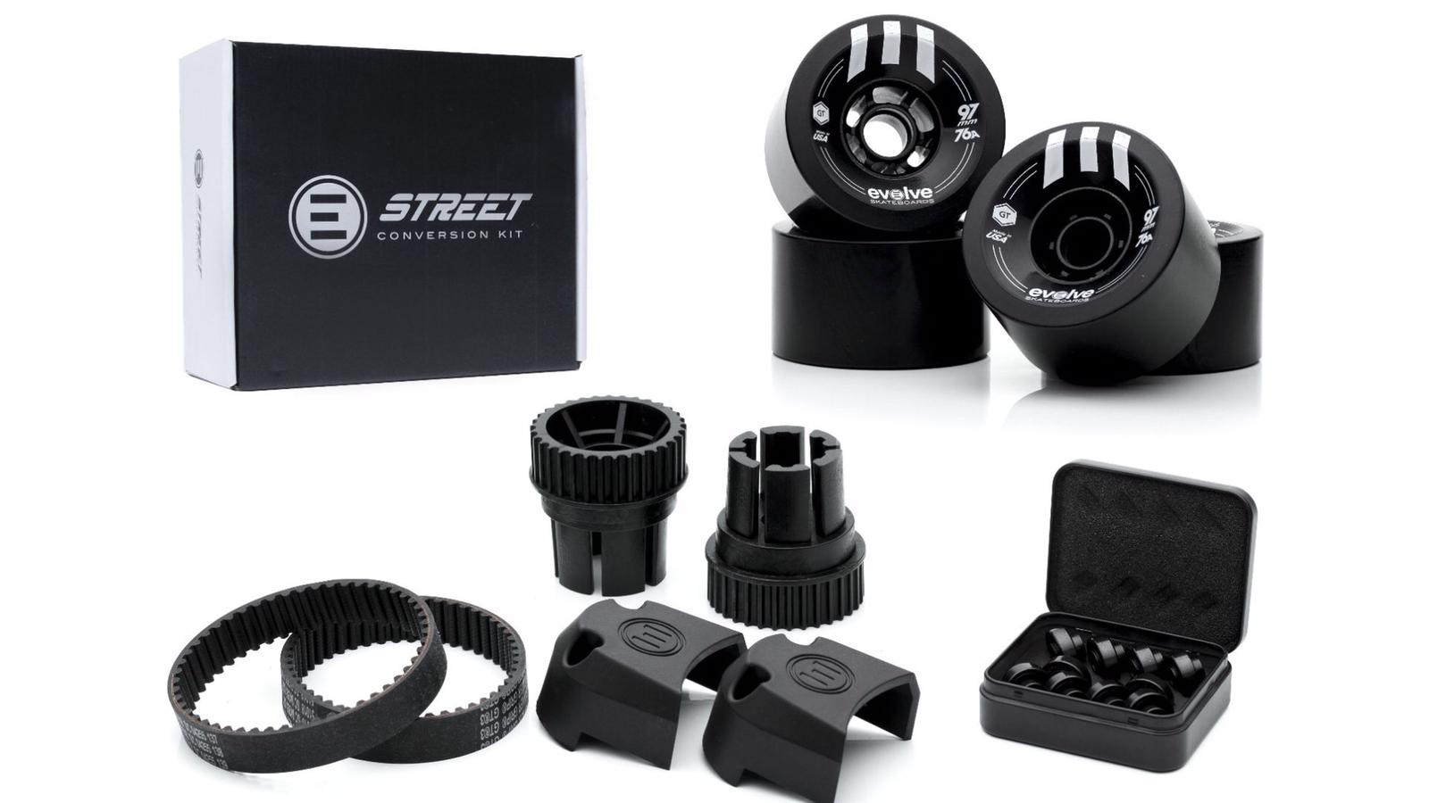 Kit de ruedas de calle - Evolve Skateboards - Evolve Skateboards EspañaKitEvolve Skateboards EspañaEvolve Skateboards EspañaKit de ruedas de calle - Evolve SkateboardsMotor 1500WRuedas Caguama Moradas 85mm 83a