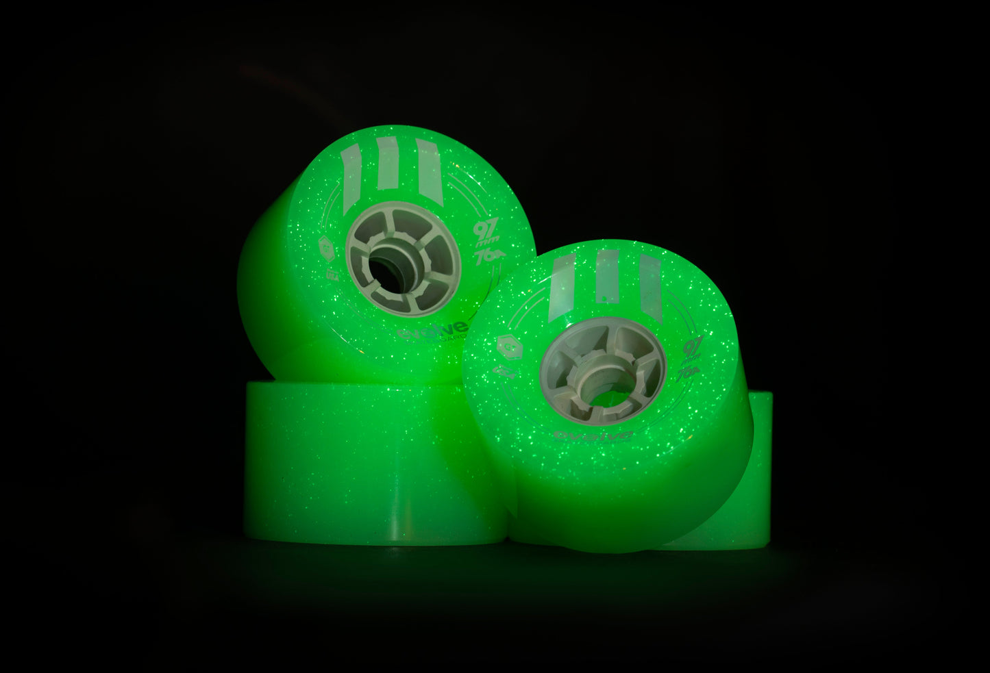 Ruedas Skate eléctrico GTR Street 97mm - Evolve Skateboards - Evolve Skateboards EspañaRueda StreetEvolve Skateboards EspañaEvolve Skateboards EspañaWOGR9776GWRuedas Skate eléctrico GTR Street 97mm - Evolve SkateboardsVERDE LUMINICENTE